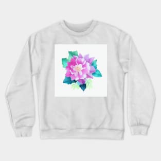 Watercolor Flower Crewneck Sweatshirt